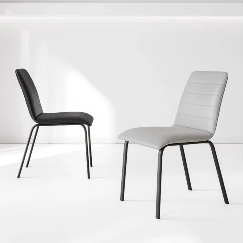 意式极简餐椅2025新款家用餐厅靠背餐桌椅现代简约轻奢设计师椅子