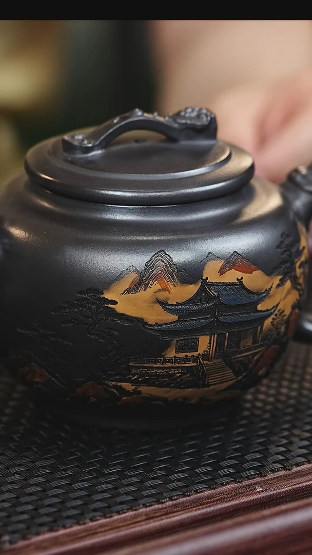 茶壶紫砂宜兴原矿紫砂作品