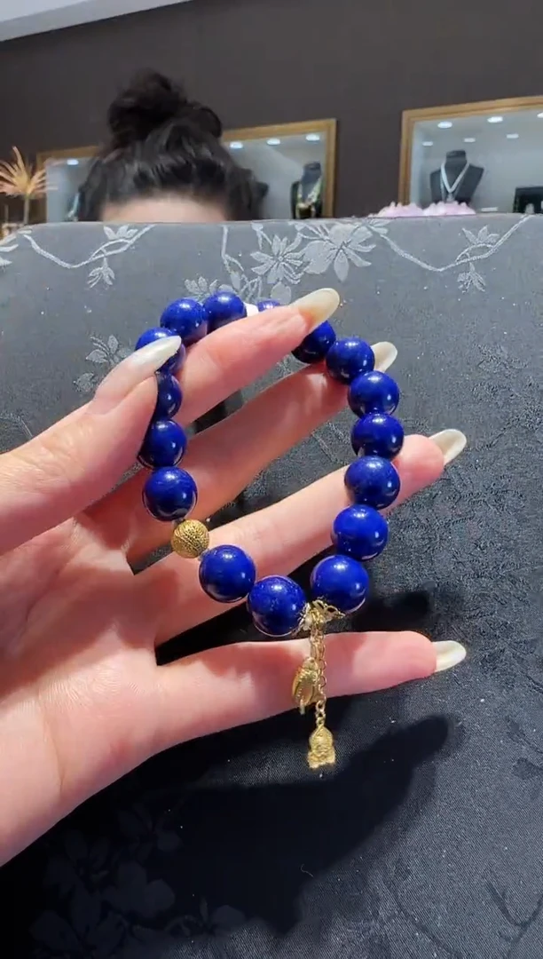 【闪购商品】青金石手串未镶嵌青金石手串设计款