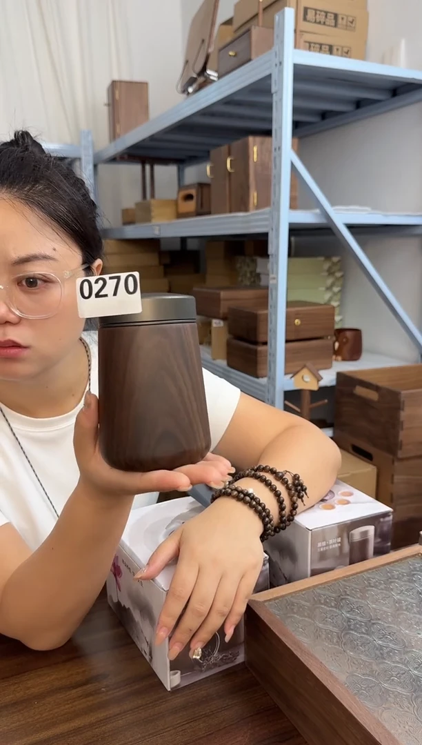 木270号黑檀茶叶罐特价