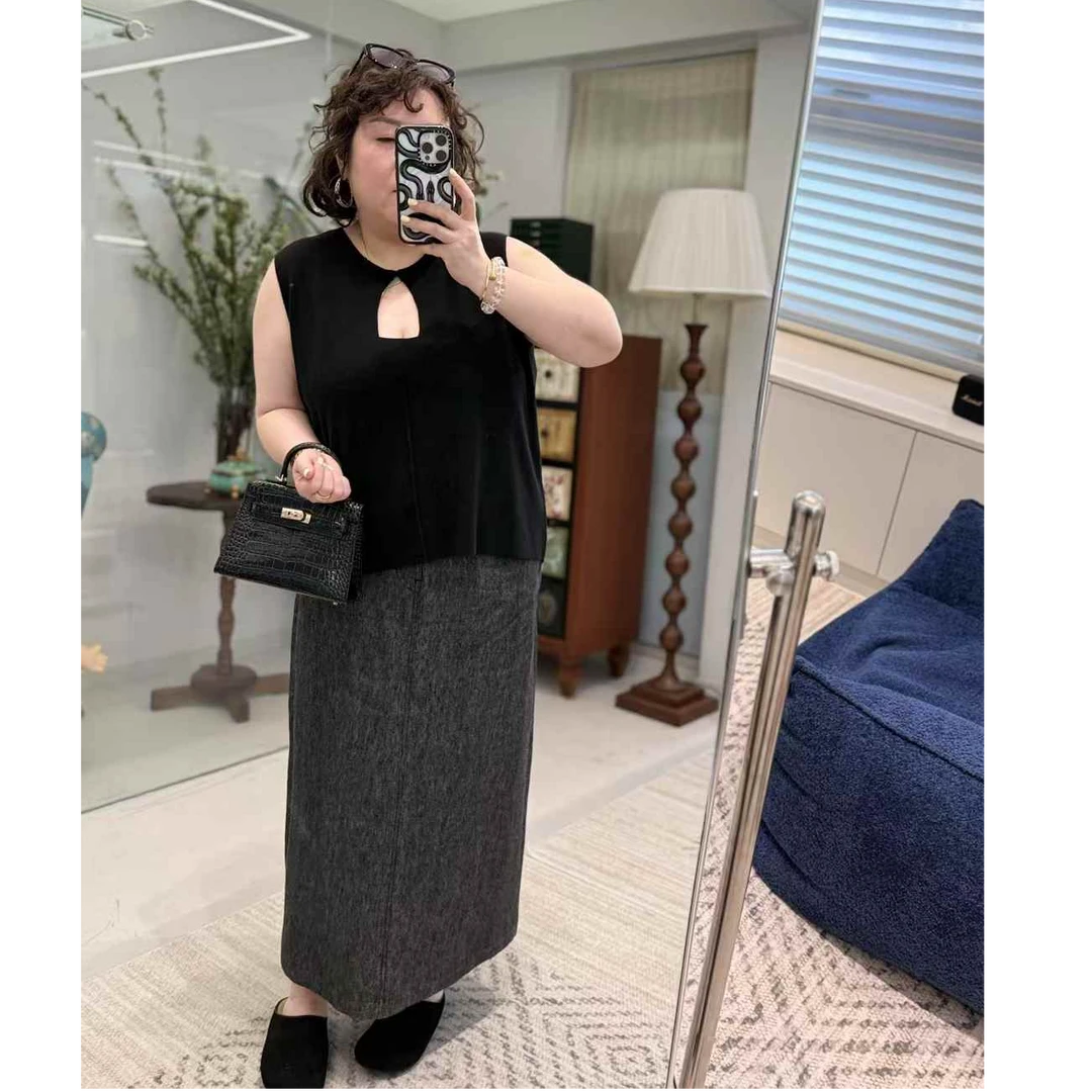 MEET 春季定制版高品棉麻半身裙