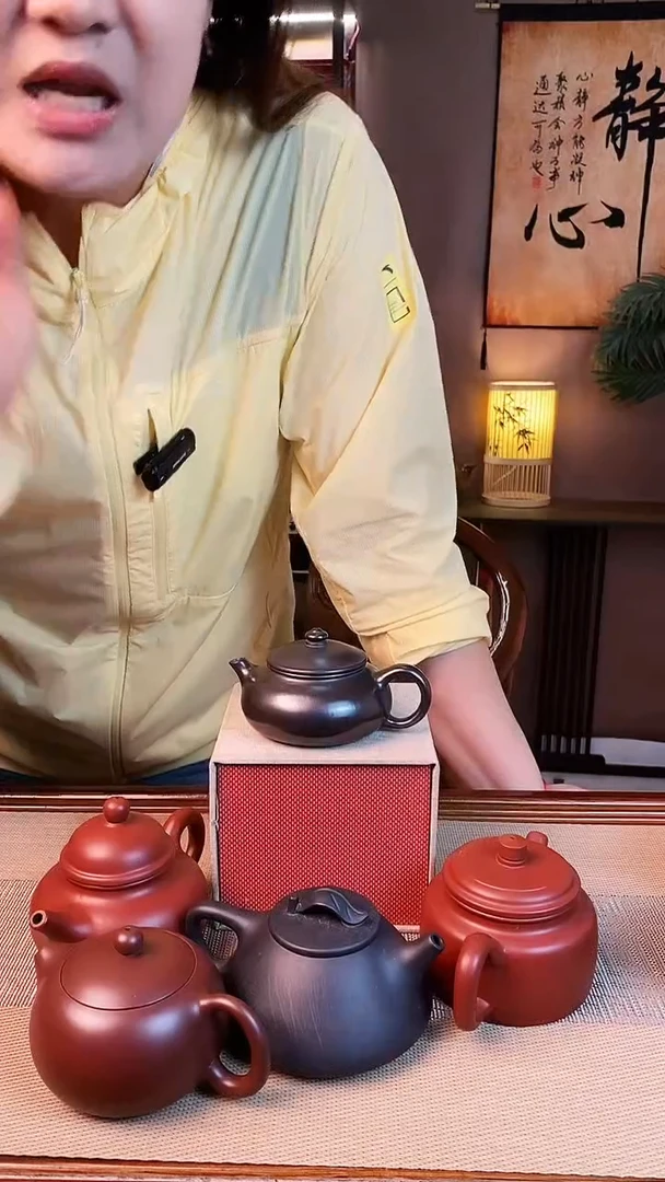 茶壶紫砂石黄S光素寒江【雪】