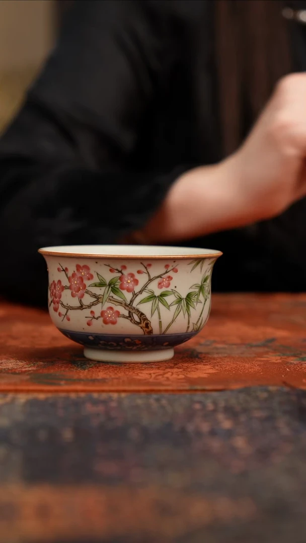 杯?****财景德镇陶瓷杯碗柴烧多人