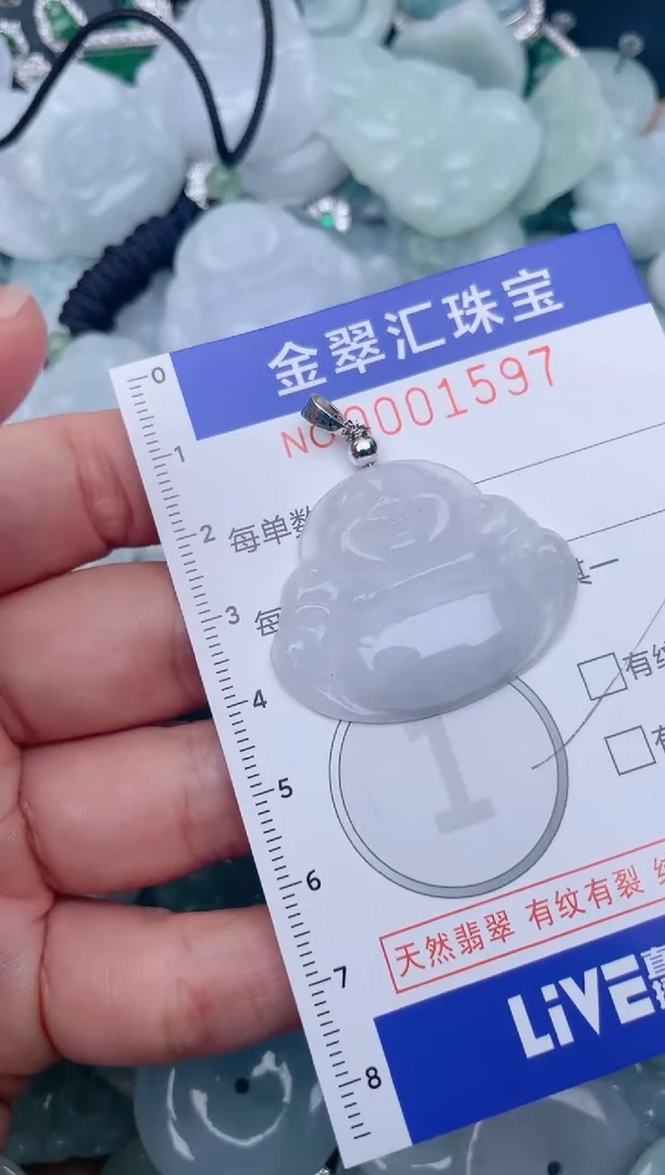 翡翠未镶嵌颈饰1597