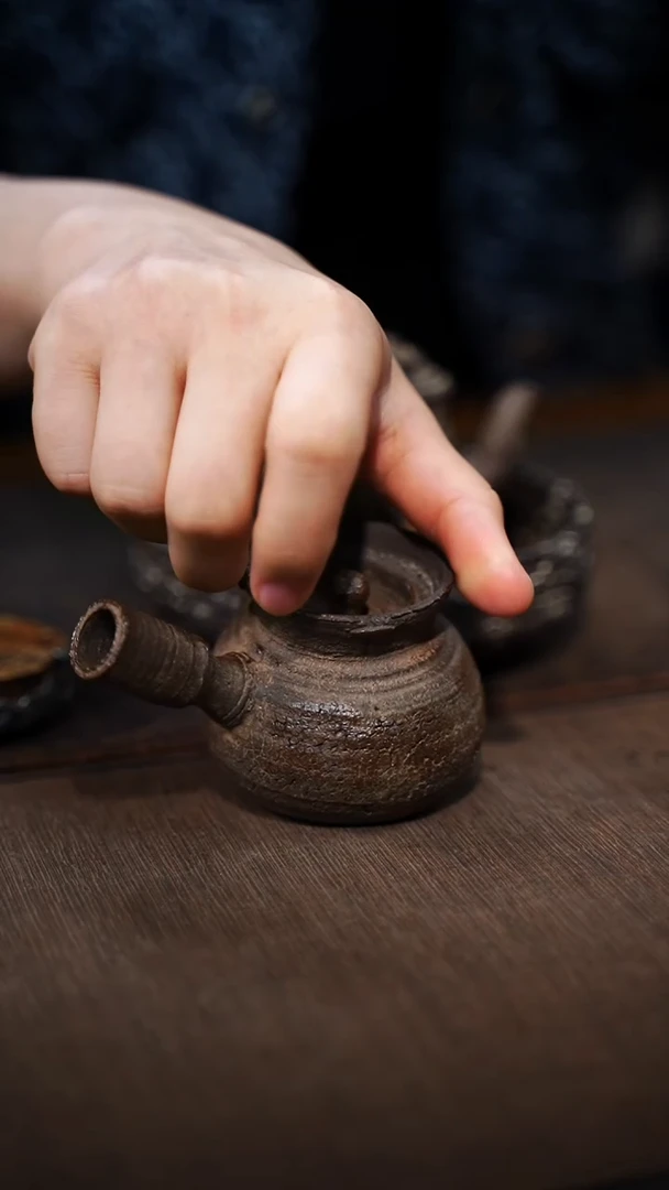 全手工制作  南蛮侧把壶