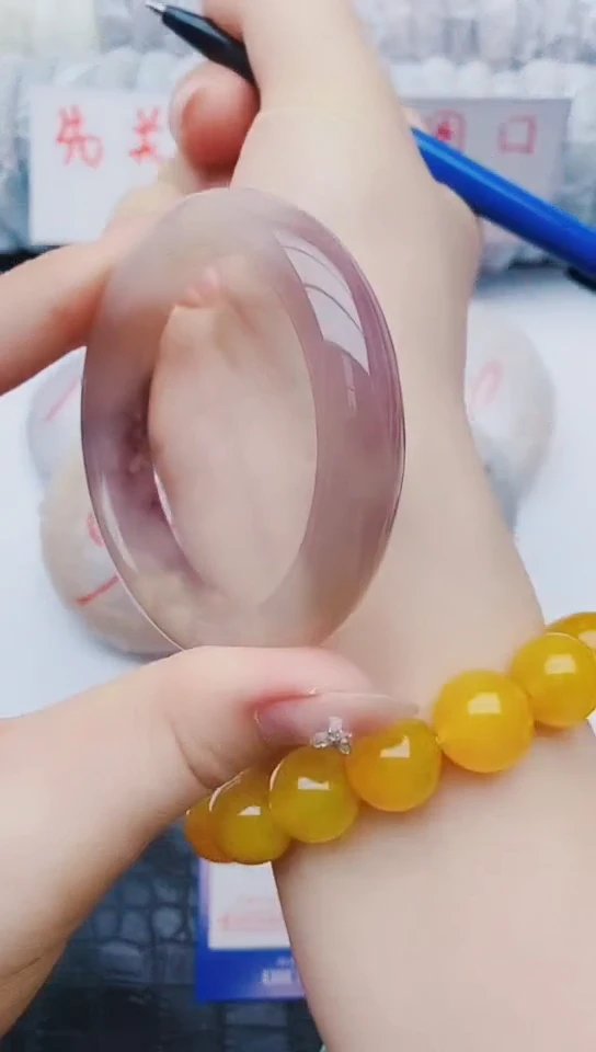 未镶嵌手镯石英质玉y18+54-55