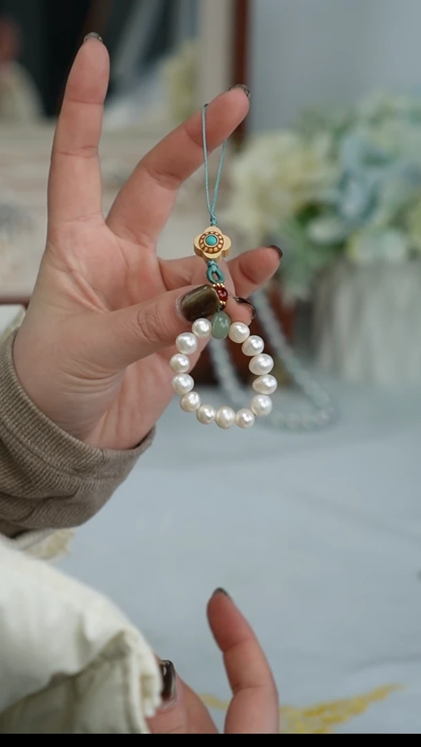【闪购商品】淡水珍珠吊坠(不含链)未镶嵌手机链