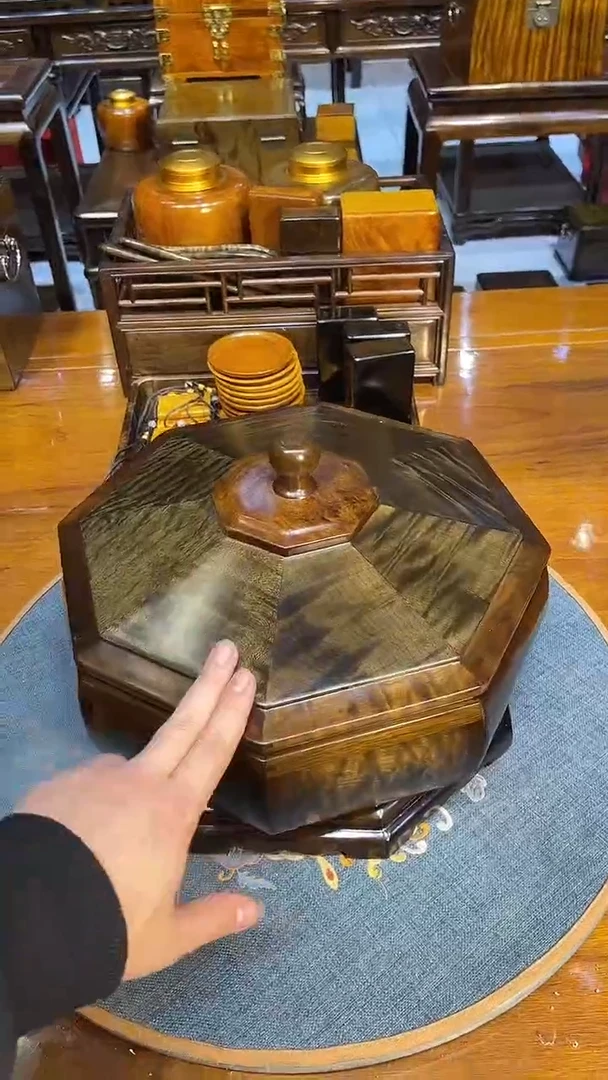 乌木类成套家具果盘 s19