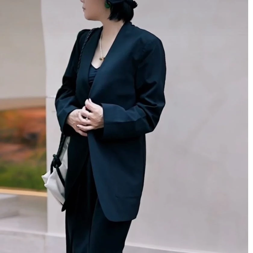 ZTBFENG马桔拉女士时尚黑色气质西装外套1133