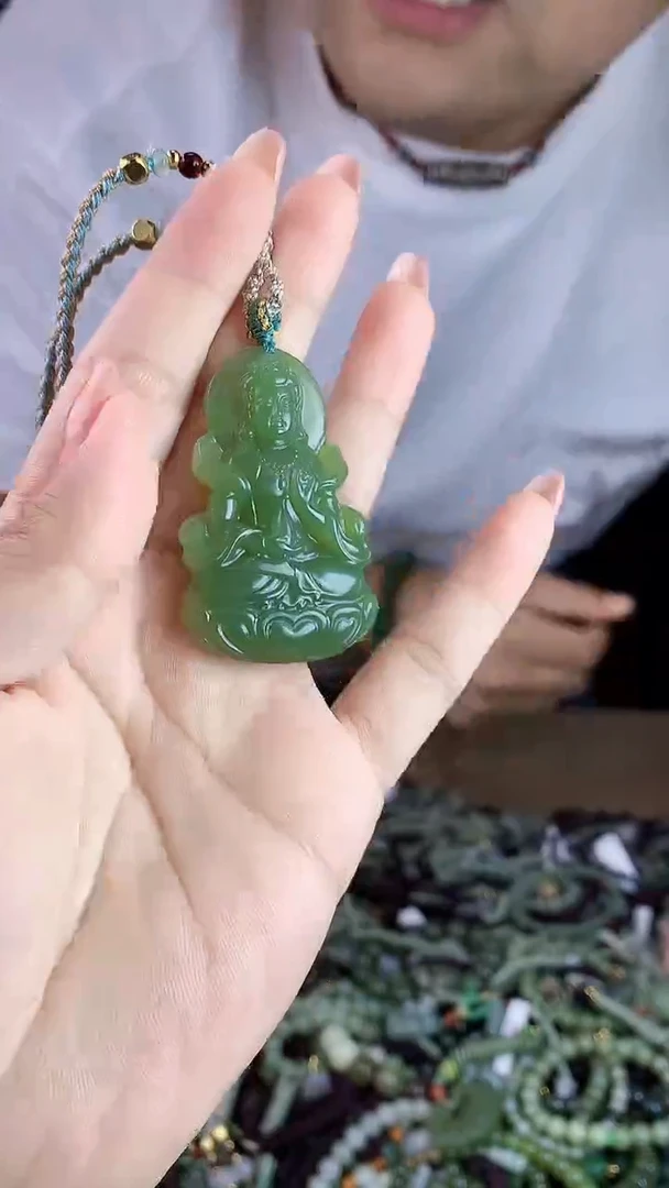 和田玉未镶嵌挂件1