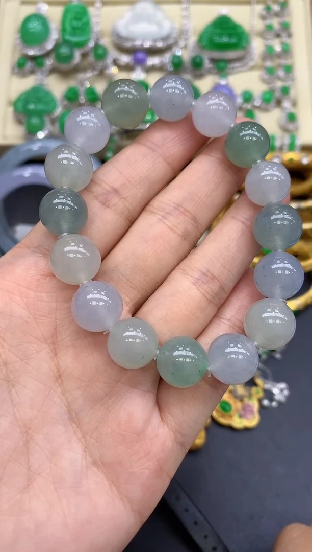 未镶嵌手串翡翠315-中国好珍宝