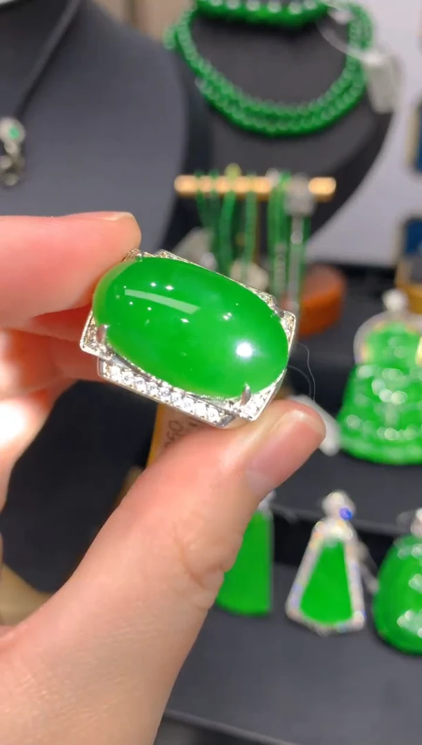 未镶嵌戒指翡翠12一季