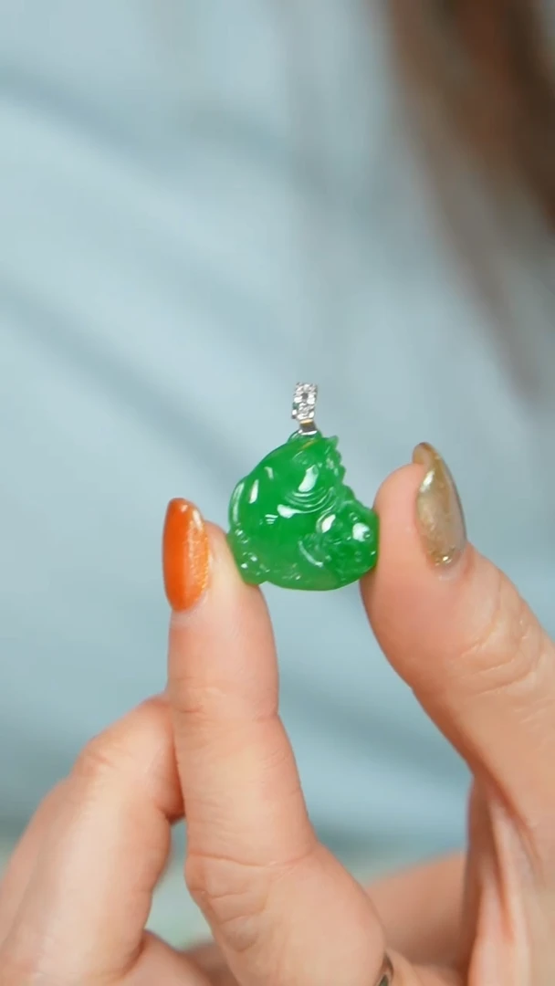 【闪购商品】翡翠挂件18K金镶嵌38号-吊坠/姿/3