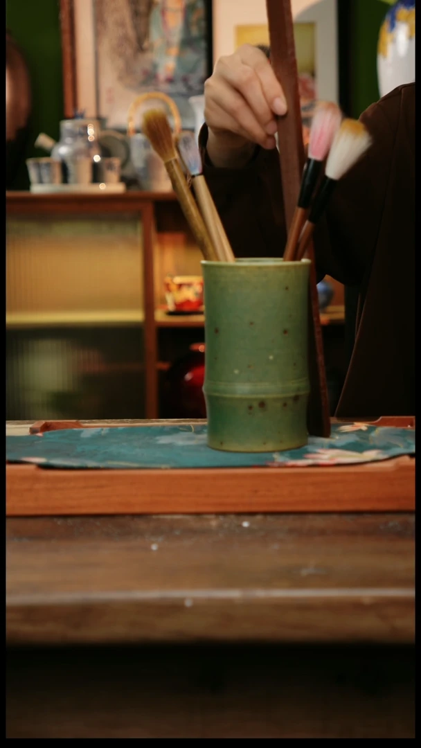 杯景德镇纯手工釉下彩精品茶具水杯