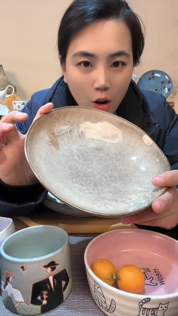 【闪购商品】瓷片8英寸异形碗  微瑕介意勿拍