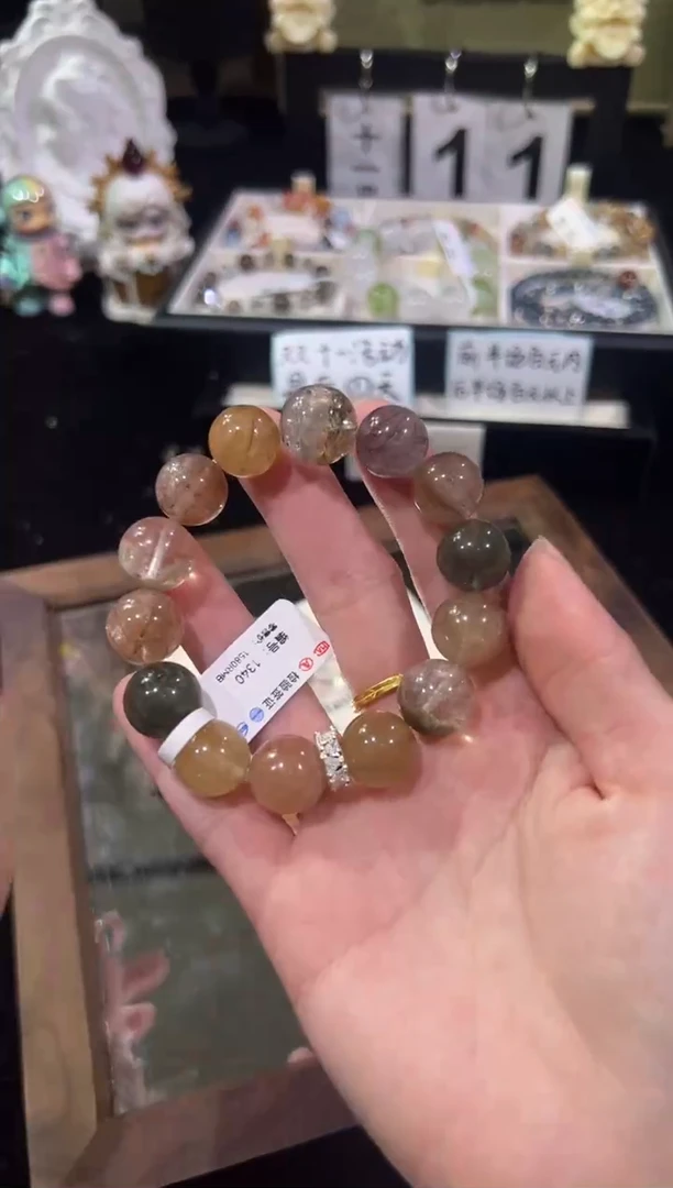 合金手链水晶?****b天然水晶手围15-16cm 多样性发一拍十发一1340