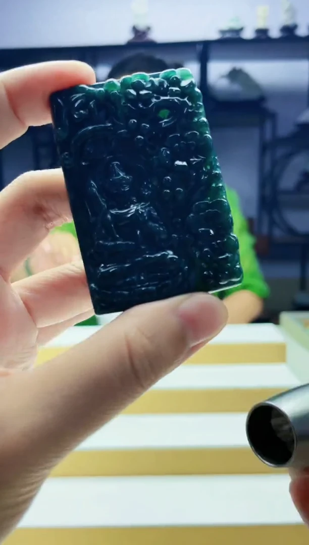 定制翡翠未镶嵌毛货07270208多样性发其一