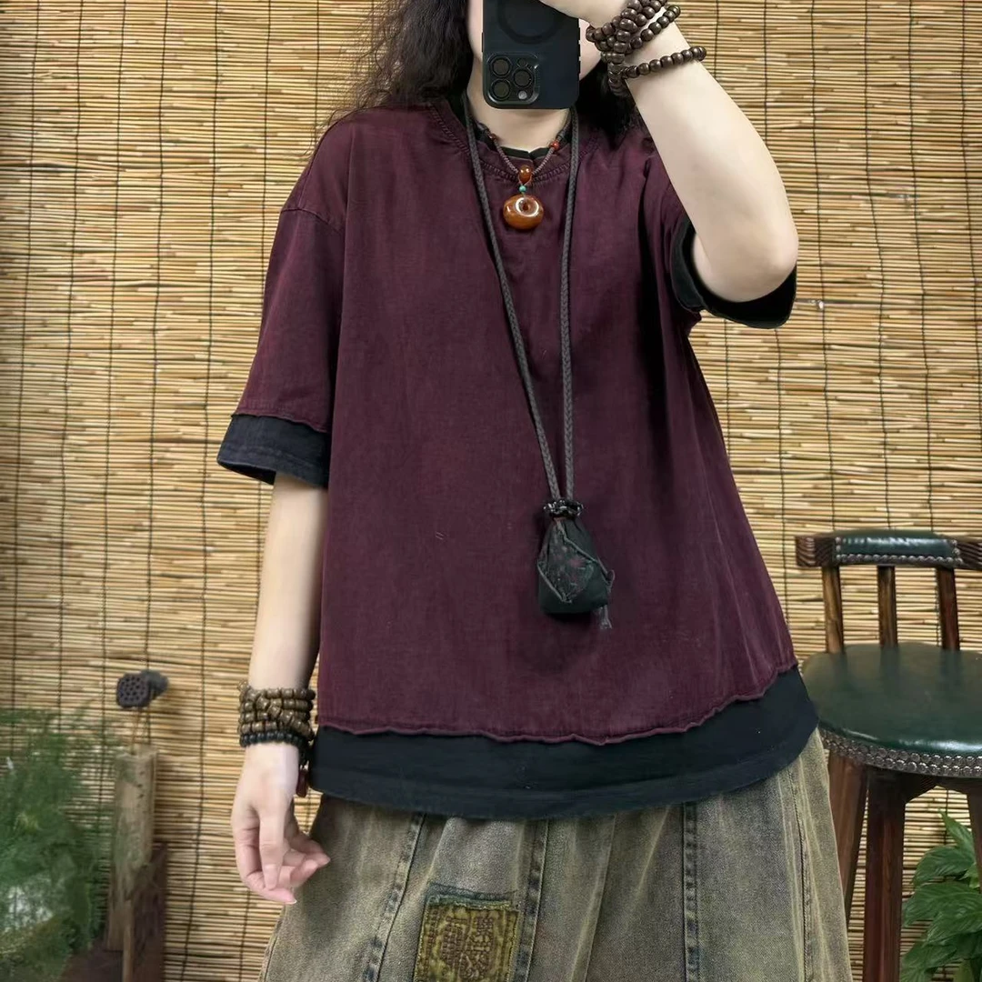 753假两件炒色T恤（长62左右，90-150斤）