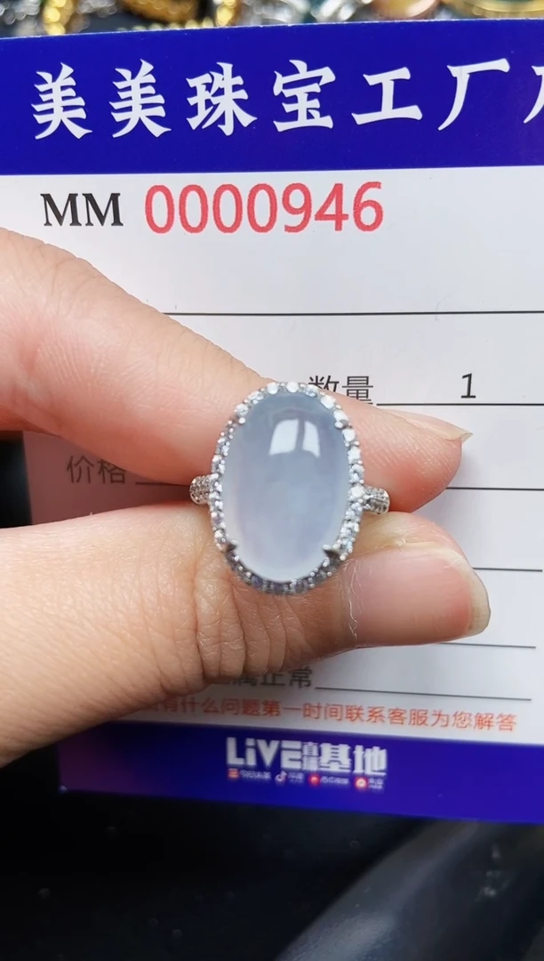 翡翠银S925镶嵌颈饰0946