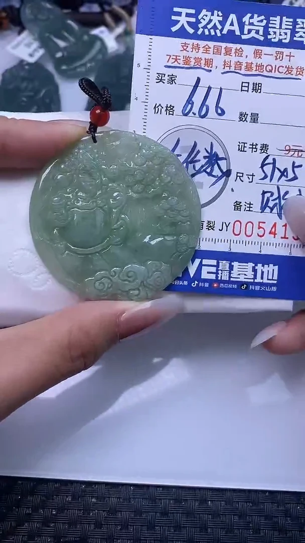 【闪购商品】翡翠颈饰未镶嵌A货翡翠4133