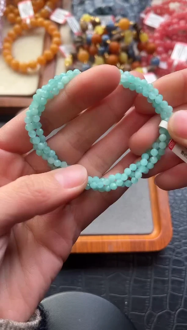 未镶嵌手链天河石7多样性发其一/