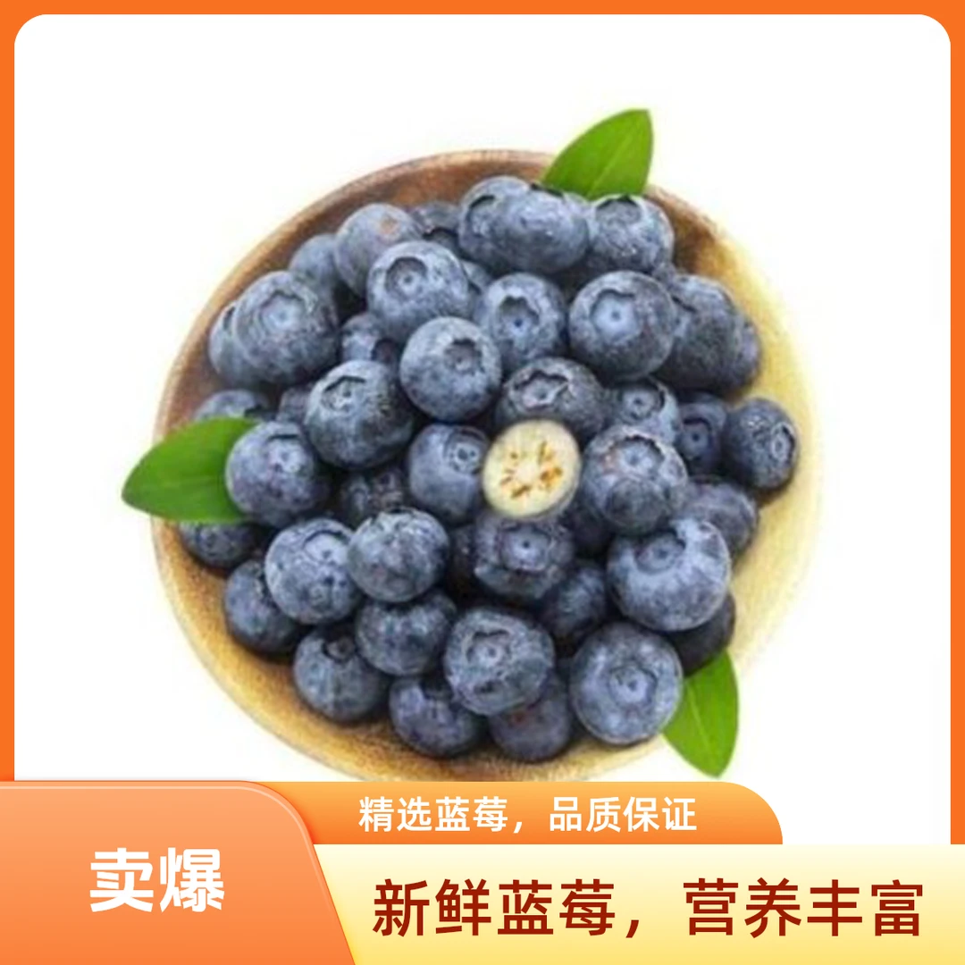 正宗云南高山蓝莓蓝莓花香蓝莓16mm+应季水果100g+起整箱京东包邮云南蓝莓云南省昆明市