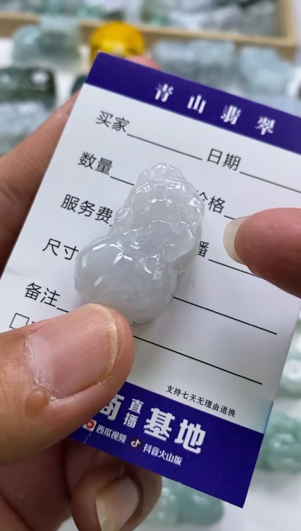 翡翠未镶嵌颈饰多人如意貔貅