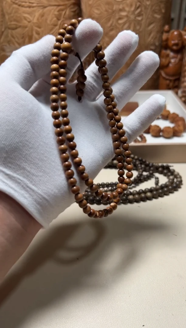 檀香木手串/手链老山檀香0.6/108黑肉瑕疵福利