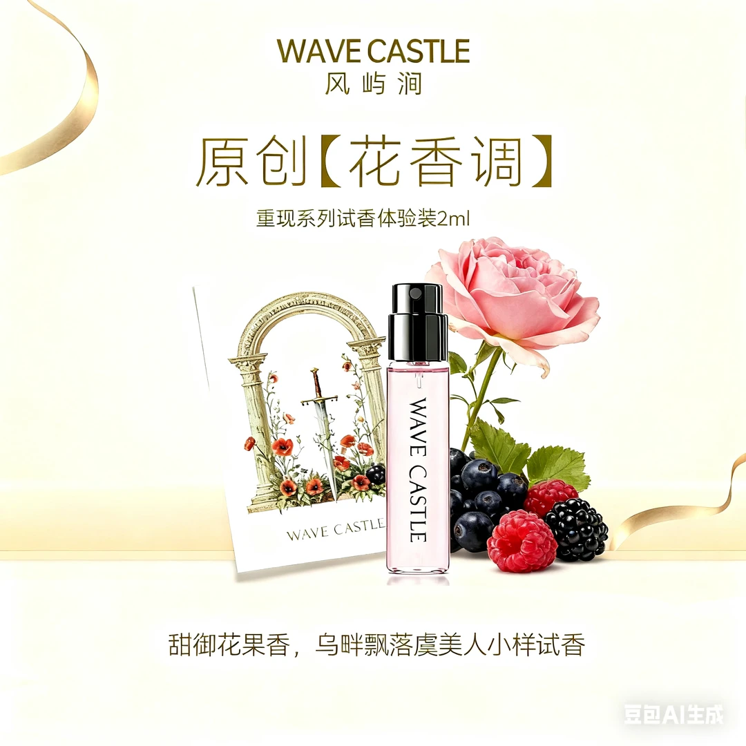 Wave Castle风屿涧 | 花果香调香水小样 甜御风 持久留香