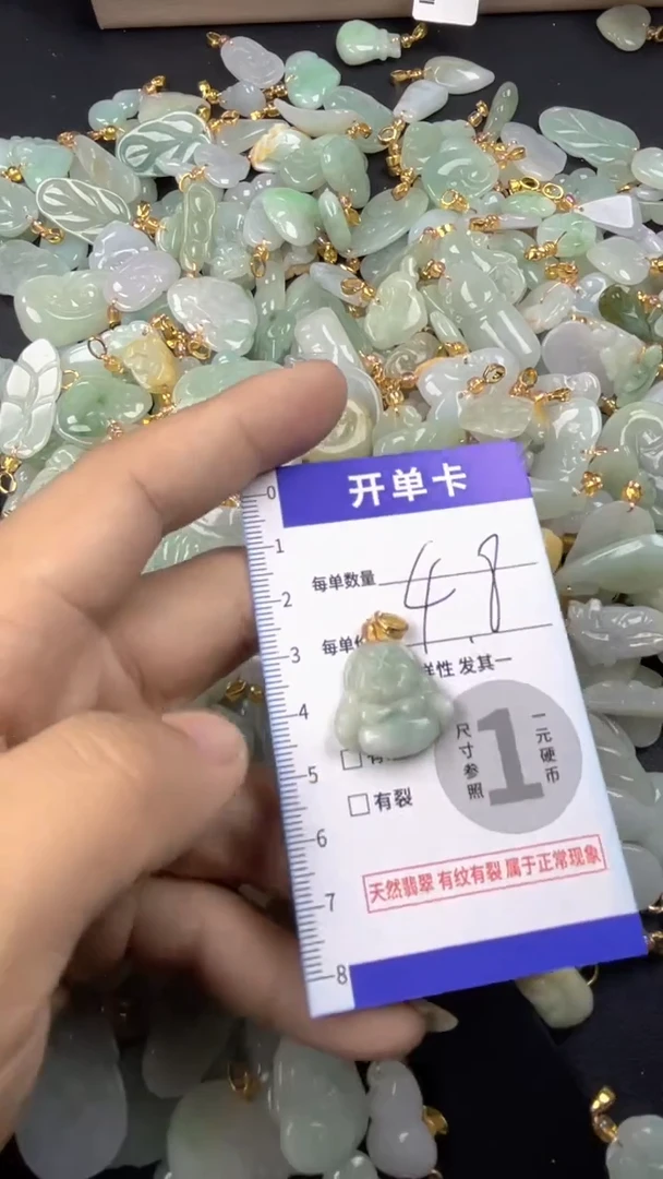 颈饰未镶嵌翡翠天然A货翡翠