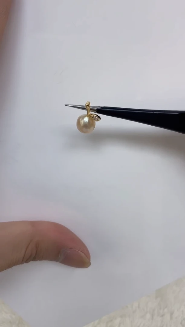 海水珍珠银S925镶嵌颈饰