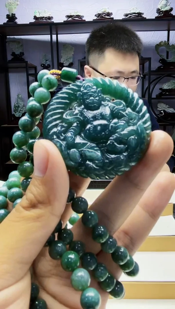 【闪购商品】定制翡翠未镶嵌毛货02100119多样性发其一