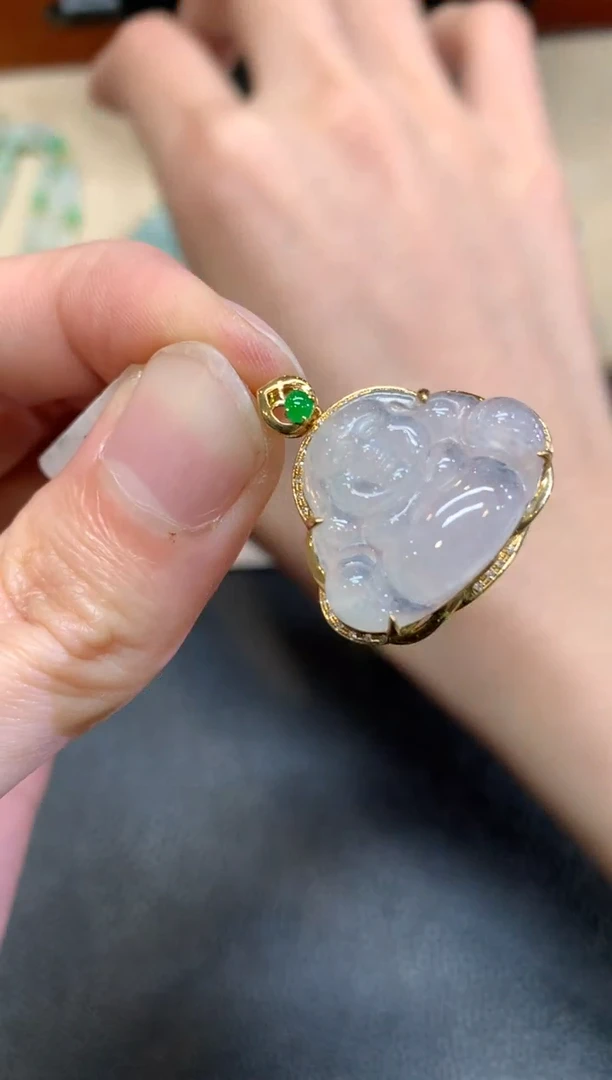 【闪购商品】翡翠颈饰18K金镶嵌【无鉴赏期】