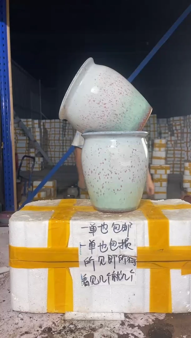 紫砂花盆紫砂花盆宜兴紫砂粗陶花盆17*21