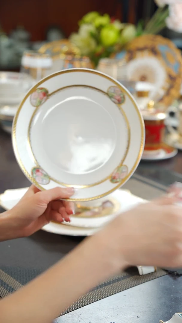 瓷片8英寸菜盘  1个