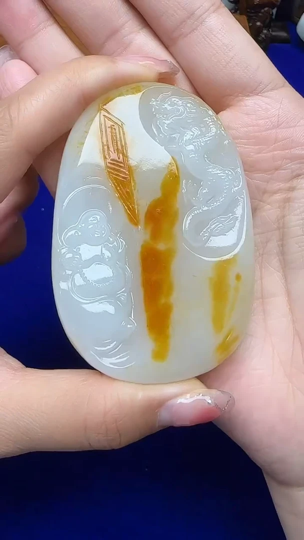 和田玉未镶嵌挂件1