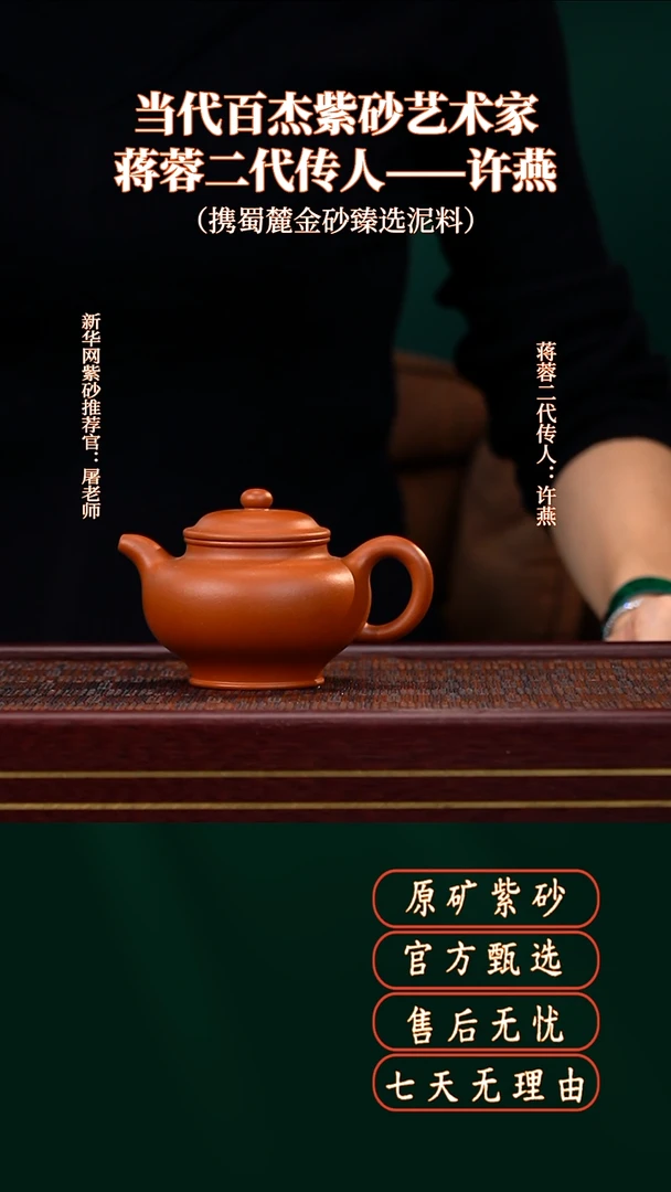 茶壶紫砂WH朱泥掇只