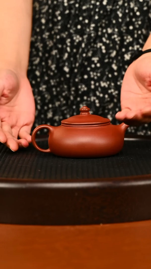 茶壶紫砂宜兴紫砂紫泥寒江