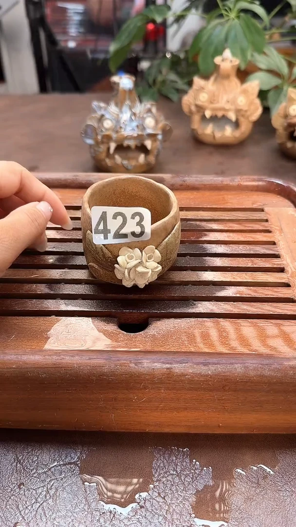 万古烧粗陶手工茶具