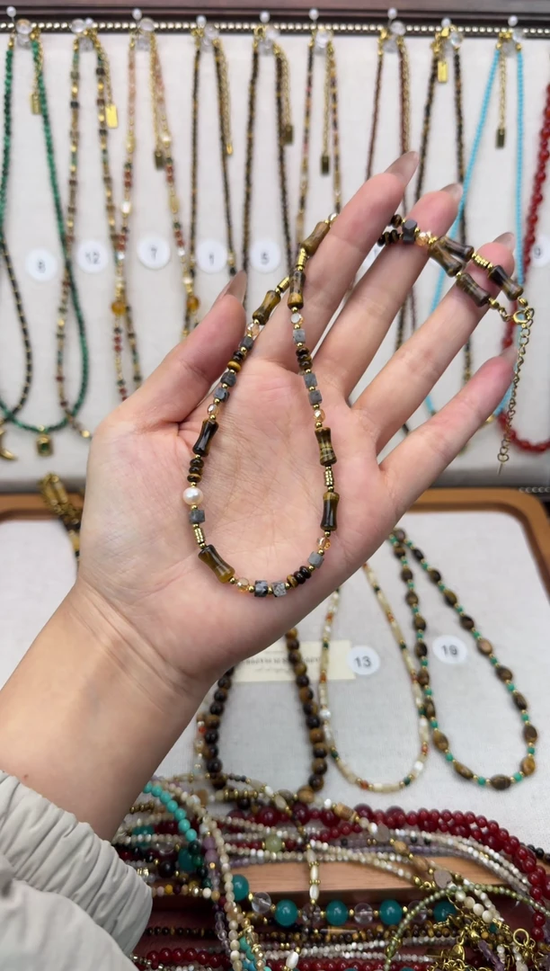 项链钛钢石英质玉骨头