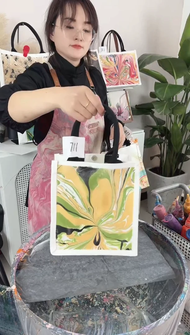 帆布711小艺手作大漆包包