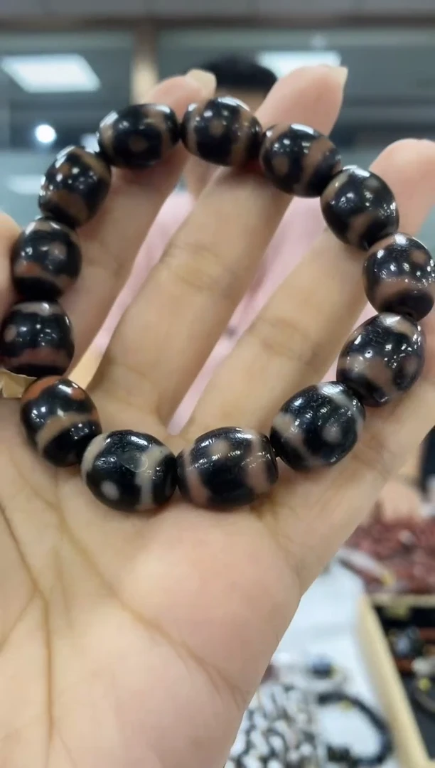 未镶嵌颈饰玛瑙/玉髓-0907 -10 颜色多样性发其一