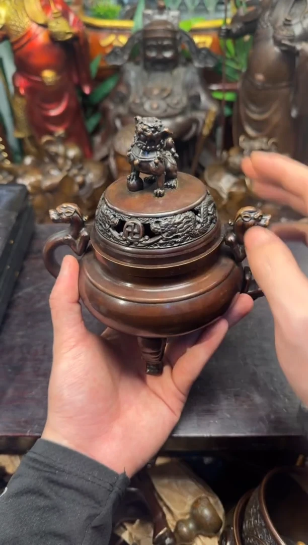潼潼古铜只卖真铜！（三足帝王炉）