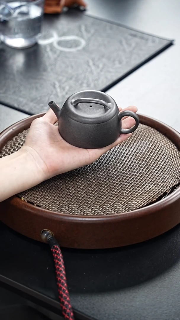 茶壶紫砂一片瓦-还原烧-全手工-（黄降坡）