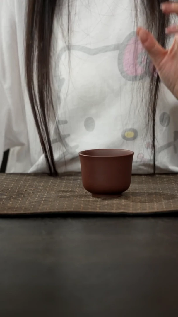 茶壶紫砂紫泥茗香杯100cc