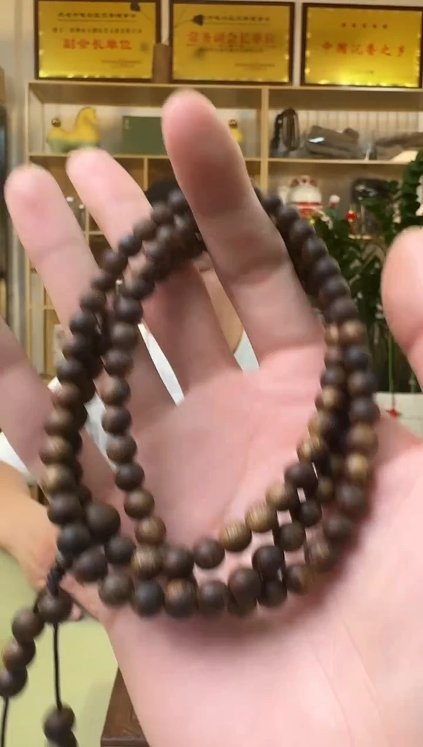 沉香手串6mm多圈圆珠99沉