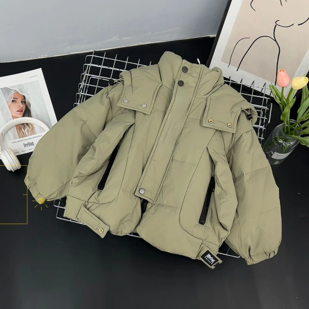 8015高端专享冬款休闲羽绒服绿色