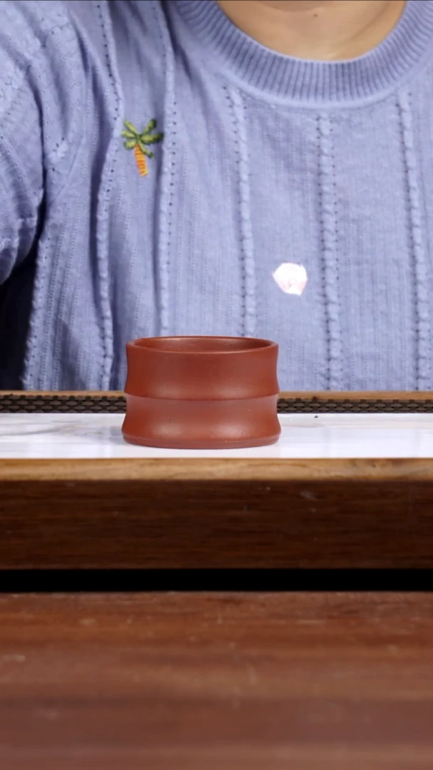 茶壶紫砂红皮龙杯子130CC