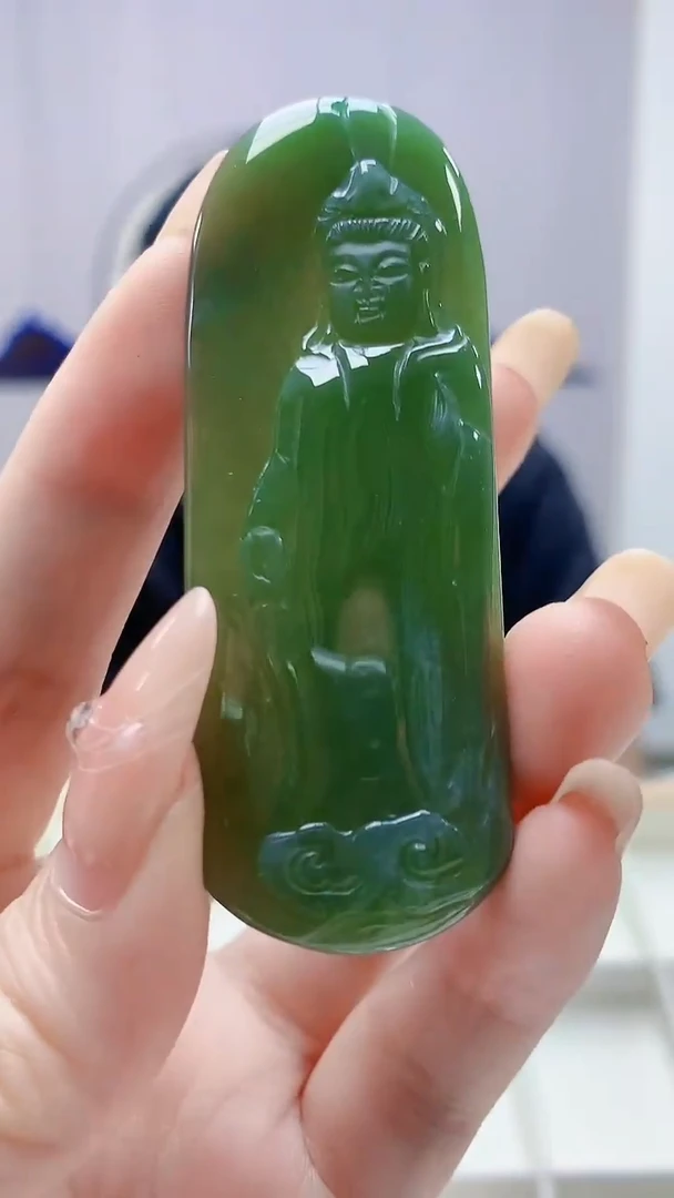 未镶嵌定制翡翠5028DD-毛货挂件145