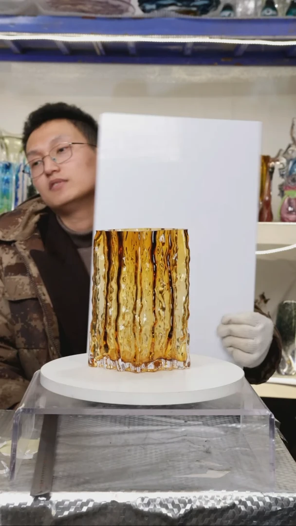 【闪购商品】琉璃【幻彩】高21精品琉璃正常手工痕迹